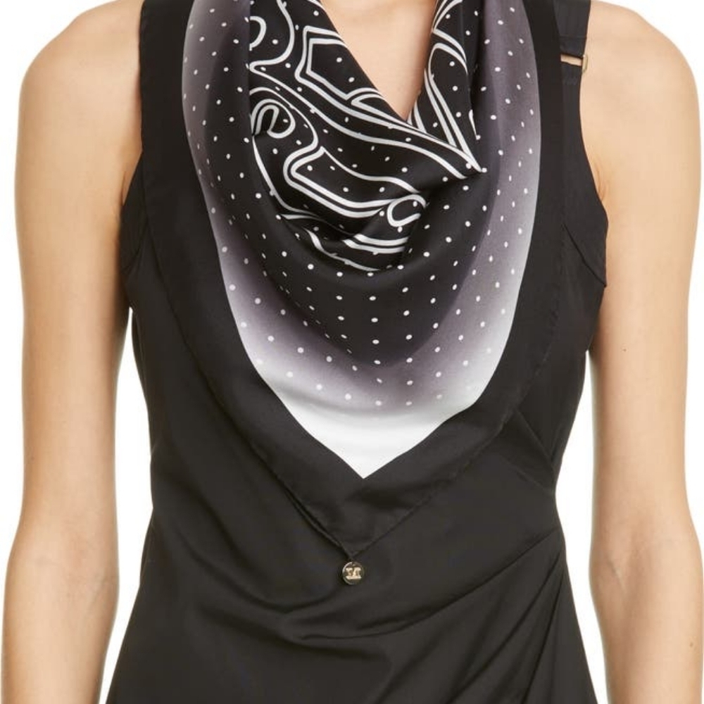 MAX MARA Aloejs2 Monogram Silk Scarf